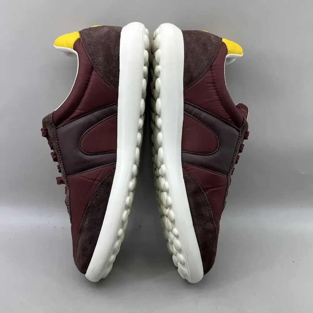 CAMPER Pelotas XLite Shoes Men Size 11 US, 44 EU Burgundy Comfort Low Sneakers